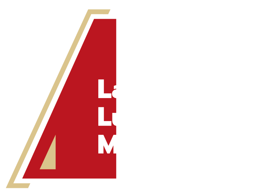 Rot beiges Logo mit künstlerisch angeordnetem "A" für Art